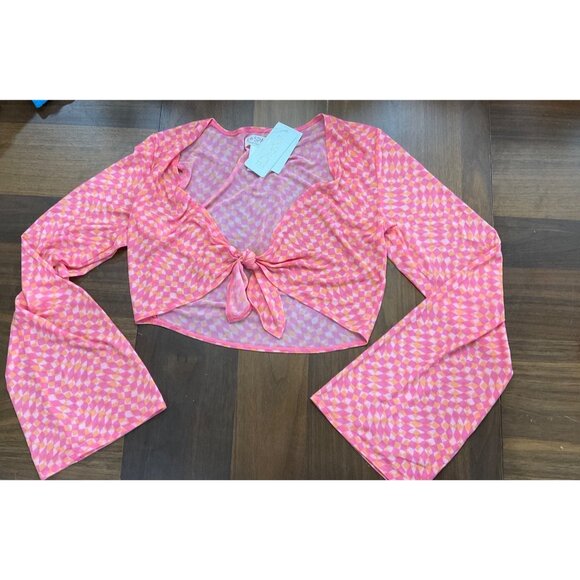 L*Space Bandera Top in Heat Waves New Womens Swim Cover Up - Picture 4 of 8